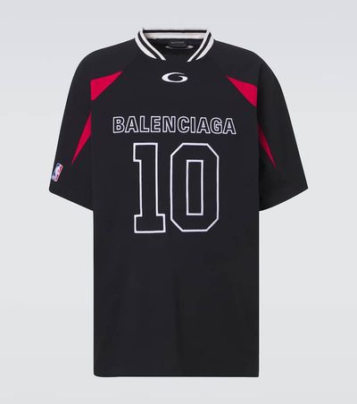 Balenciaga Balenciaga x NBA logo cotton jersey T-shirt