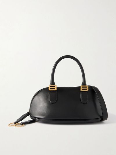 BALENCIAGA Bolero embellished leather top-handle bag