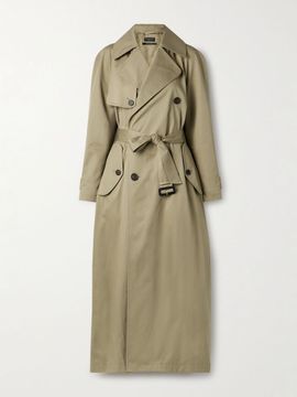 BALENCIAGA Cocoon double-breasted cotton-twill trench coat
