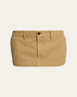 Balenciaga Cotton Canvas Mini Skirt