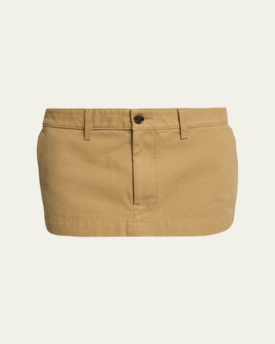 Balenciaga Cotton Canvas Mini Skirt