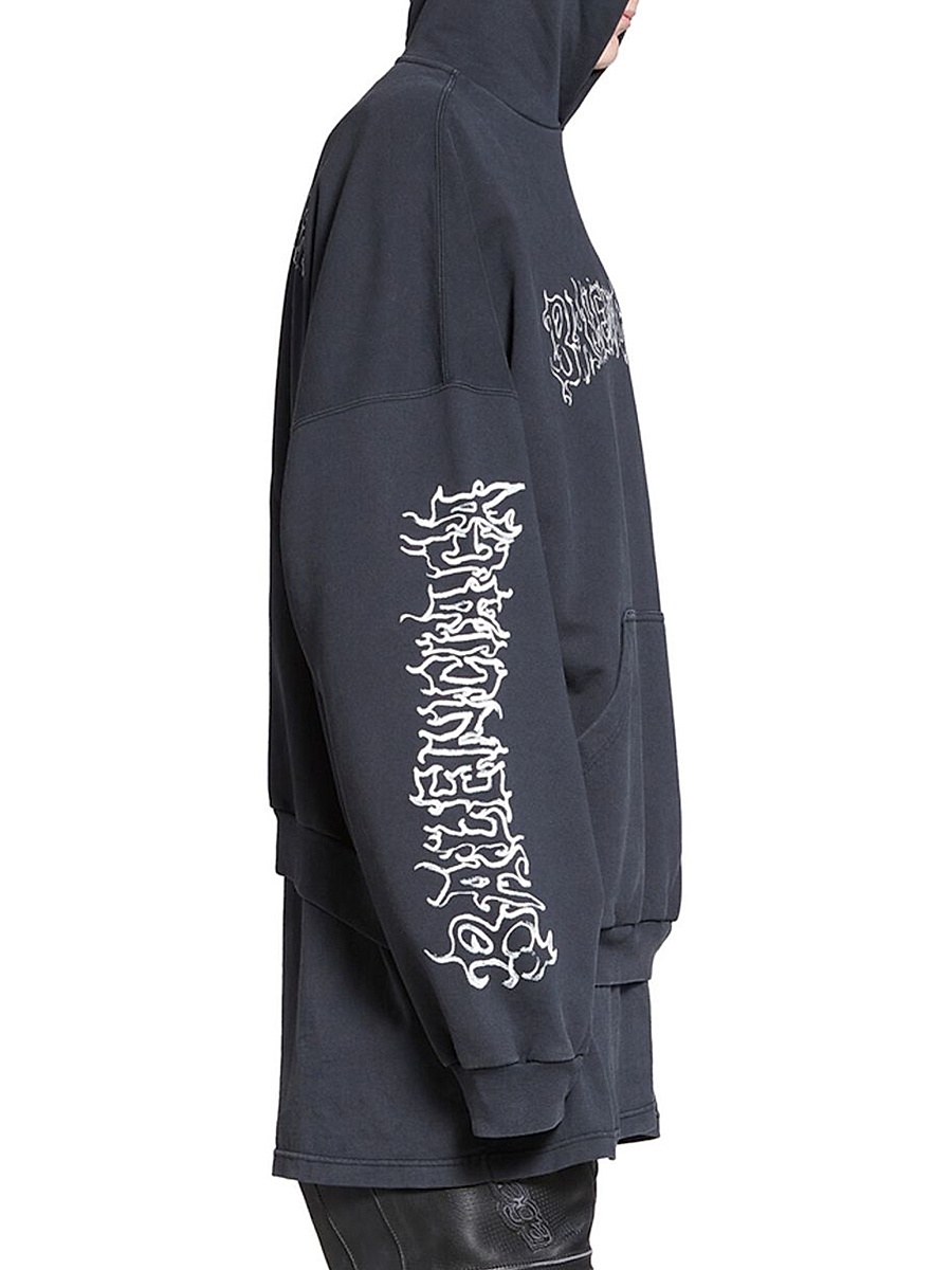 Balenciaga - Diy Metal Outline Hoodie Oversized
