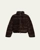 Balenciaga Faux Fur Reversible Nylon Puffer Jacket - 1