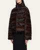 Balenciaga Faux Fur Reversible Nylon Puffer Jacket - 4