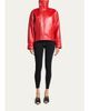 Balenciaga High Collar Leather Jacket - 2