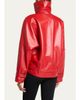 Balenciaga High Collar Leather Jacket - 3