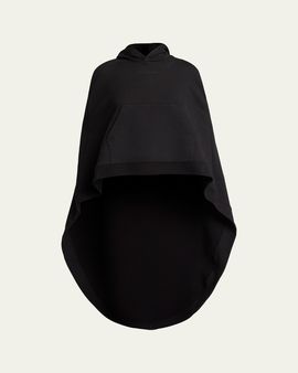 Balenciaga Hooded Oversized High-Low Cape