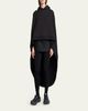 Balenciaga Hooded Oversized High-Low Cape - 2