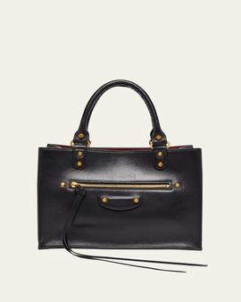 Balenciaga Le City Sleek Leather Top-Handle Bag
