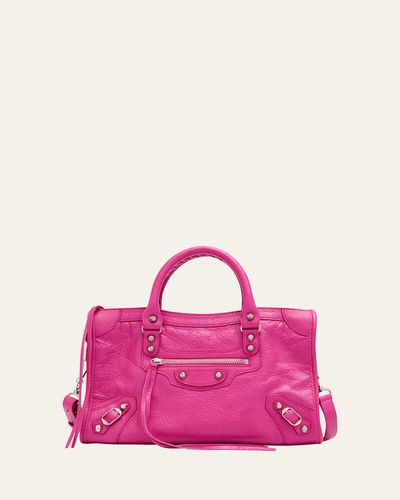 Balenciaga Le City Small Lambskin Top-Handle Bag