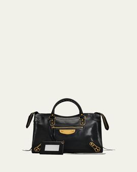 Balenciaga Le City Uptown Medium Leather Top-Handle Bag