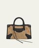 Balenciaga Le City Woven Leather-Trim Top-Handle Bag - 1
