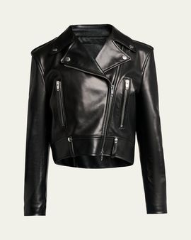Balenciaga Leather Sack Biker Jacket