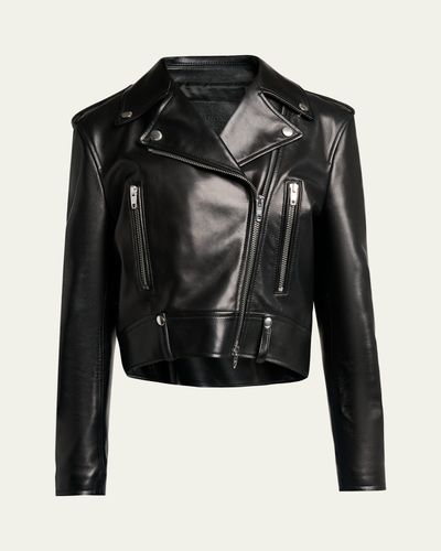 Balenciaga Leather Sack Biker Jacket