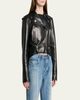 Balenciaga Leather Sack Biker Jacket - 4