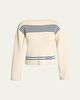 Balenciaga Mariniere Striped Cotton Knit Boat-Neck Sweater - 1