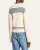 Balenciaga Mariniere Striped Cotton Knit Boat-Neck Sweater - 3