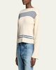 Balenciaga Mariniere Striped Cotton Knit Boat-Neck Sweater - 4