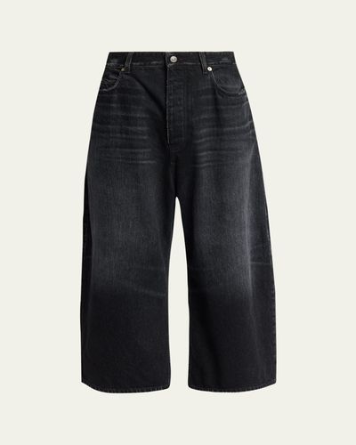 Balenciaga Men's Faded Black Roun