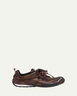Balenciaga Men's Radar Leather Sneakers