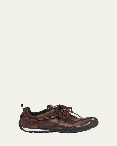Balenciaga Men's Radar Leather Sneakers