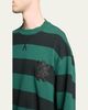 Balenciaga Men's Stripe Logo Crest Crewneck Sweatshirt - 5