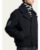 Balenciaga Men's Wool Knit-Collar Double-Breasted Jacket - 5
