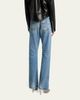 Balenciaga Mid-Rise Faded Denim Straight-Leg Jeans - 3