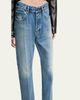 Balenciaga Mid-Rise Faded Denim Straight-Leg Jeans - 5