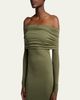 Balenciaga Off-The-Shoulder Transparent Jersey Maxi Dress - 5