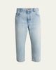 Balenciaga Organic Cotton Vintage Straight-Leg Crop Jeans - 1