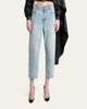 Balenciaga Organic Cotton Vintage Straight-Leg Crop Jeans - 4