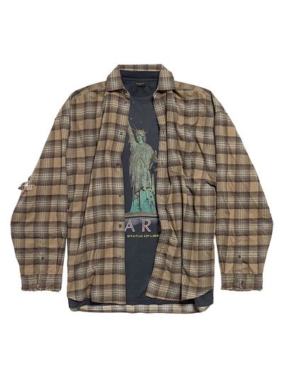 Balenciaga Paris Liberty Layered Oversized Shirt