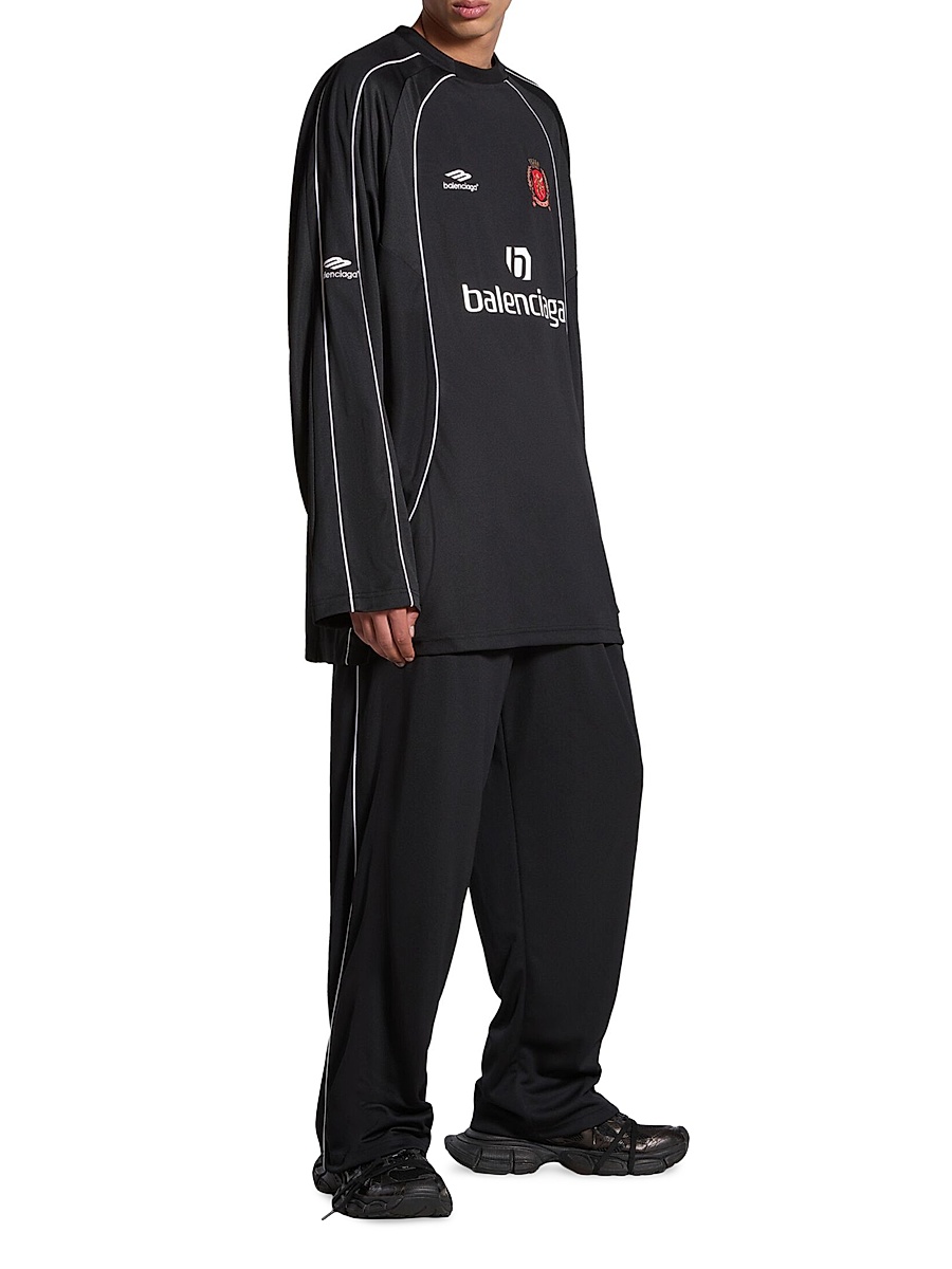 Balenciaga - Paris Soccer Long Sleeve Oversized T-Shirt
