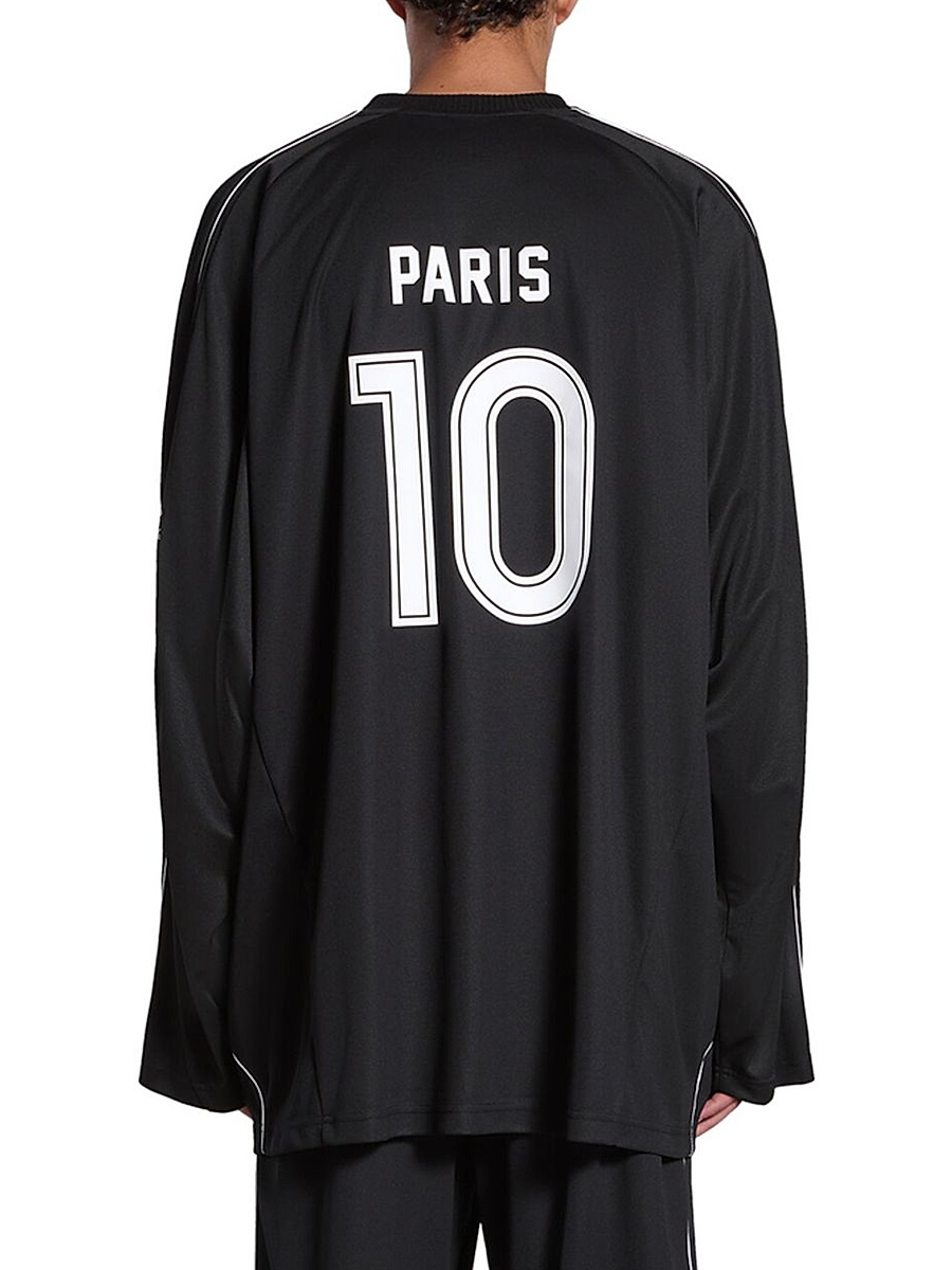 Balenciaga - Paris Soccer Long Sleeve Oversized T-Shirt