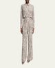 Balenciaga Python-Print Silk Crepe Wide-Leg Pants - 2