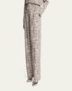 Balenciaga Python-Print Silk Crepe Wide-Leg Pants - 4