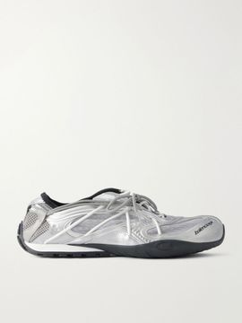 BALENCIAGA Radar rubber-trimmed slip-on sneakers