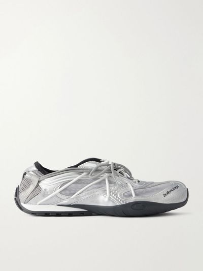 BALENCIAGA Radar rubber-trimmed slip-on sneakers