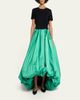 Balenciaga Scuba Satin Pleated Midi Balloon Skirt - 4