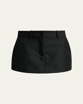 Balenciaga Starch Regenerative Wool Mini Hybrid Skort