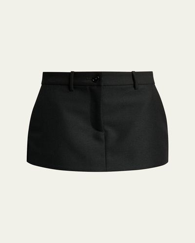 Balenciaga Starch Regenerative Wool Mini Hybrid Skort