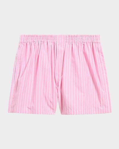 Balenciaga Striped Cotton Boxer Shorts