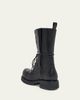 Balenciaga Truck Leather Lace-Up Combat Boots - 5