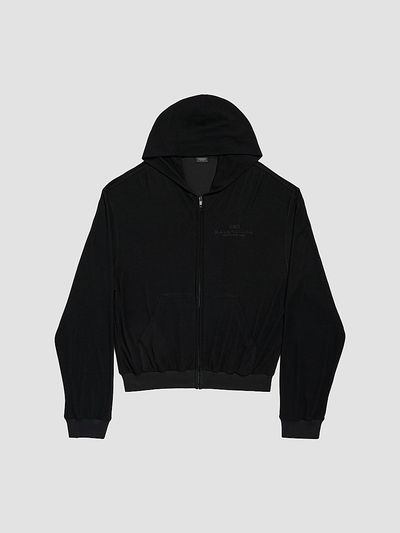 Balenciaga Women's BB Garderobe Zip-Up Small Fit Hoodie