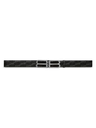 Balenciaga Women's BB Signature Belt BB Monogram Coated Canvas