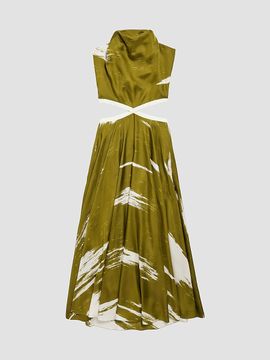 Balenciaga Women's Brush Scratch Cut-Out Dress