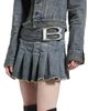 Balenciaga Women's Buckle Pleated Skirt - 3