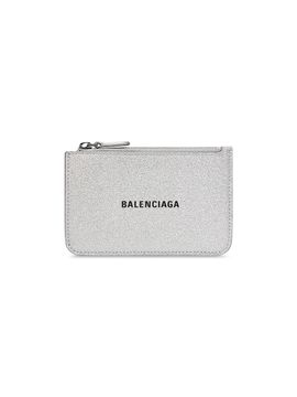 Balenciaga Women's Cash Large Long Coin And Card Holder In Sparkling Fabric