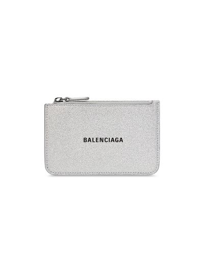 Balenciaga Women's Cash Large Long Coin And Card Holder In Sparkling Fabric